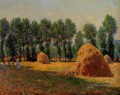 Les meules de foin à Giverny Claude Monet